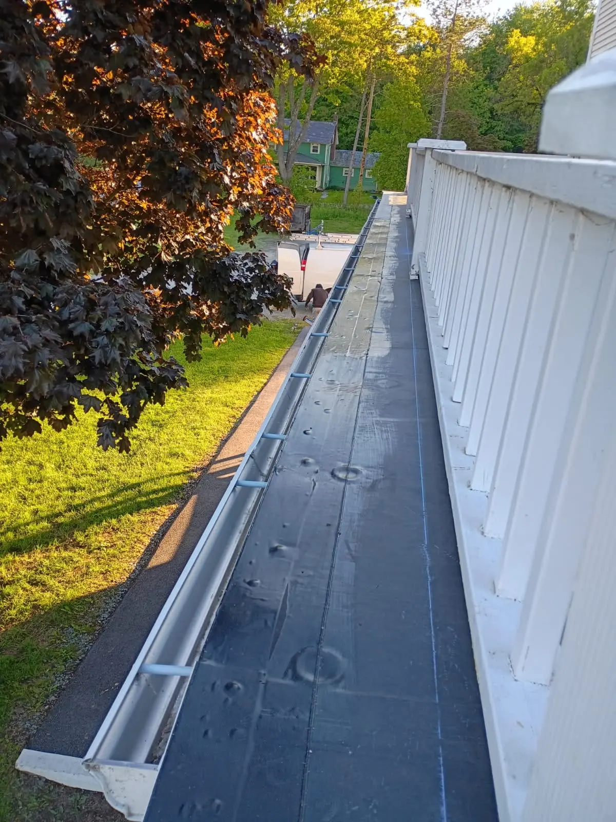 New asphalt shingle roof installed on a home in Vermont