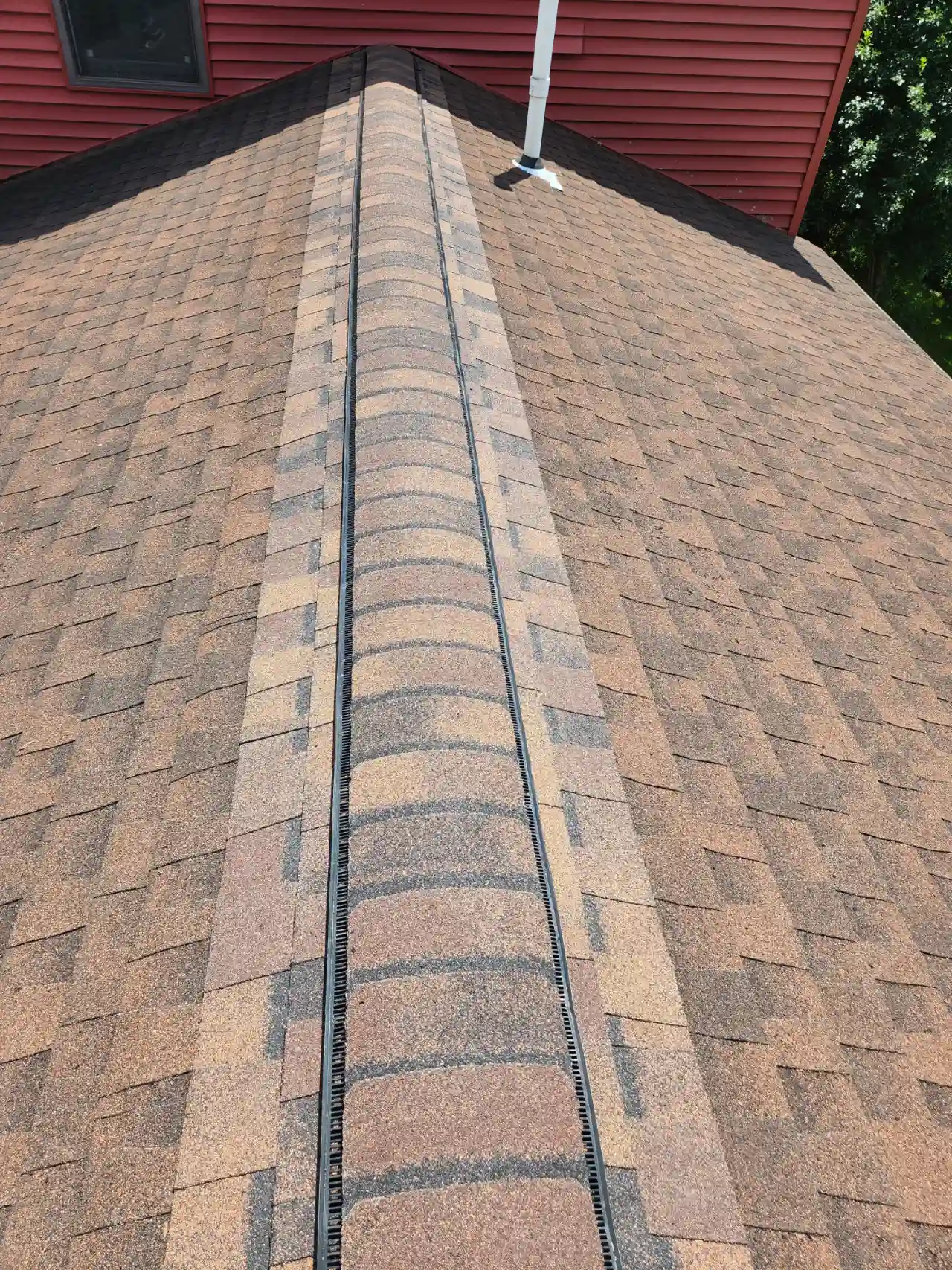 Gutter work on a residential property in Vermont