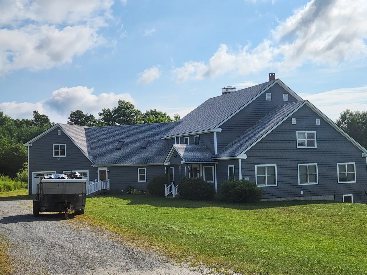 Roof replacement on a residential home in Vermont